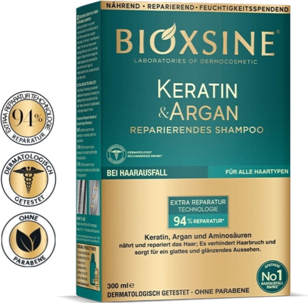 Bioxcin Keratin&Argan Szampon regenerująco - nawilżający Zdjęcie produktu 2