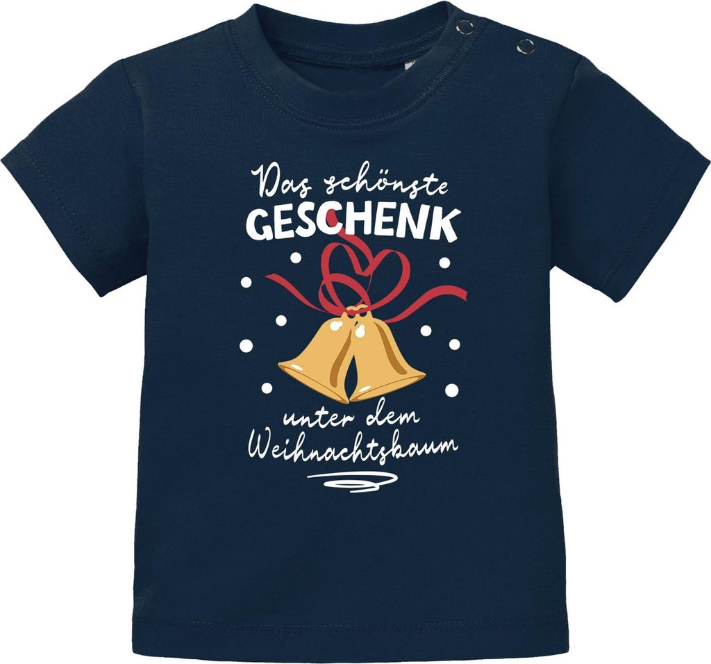 Baby Shirt kurzarm Weihnachten Spruch Lustig Das schönste Geschenk bin ich Christmas Outfit für Mädchen & Jungen MoonWorks