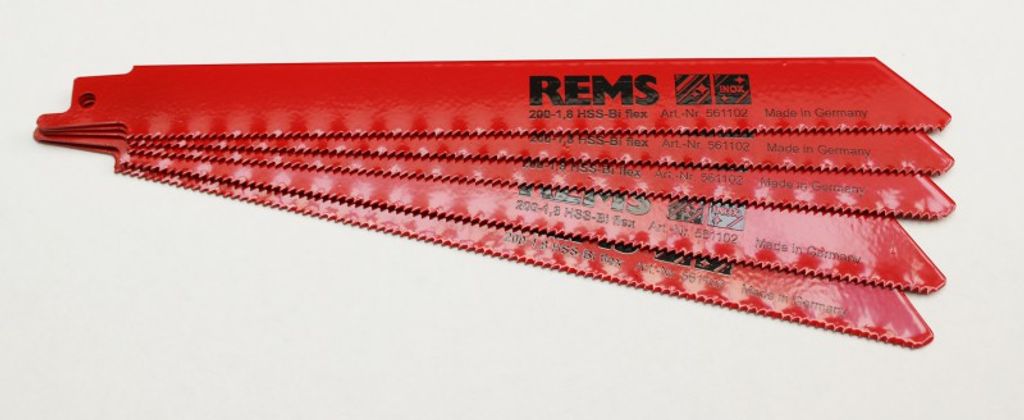 Rems Sägeblatt (200-1,8, 5 Stück, HSS-Bi flex, für Metall) 561102 R05