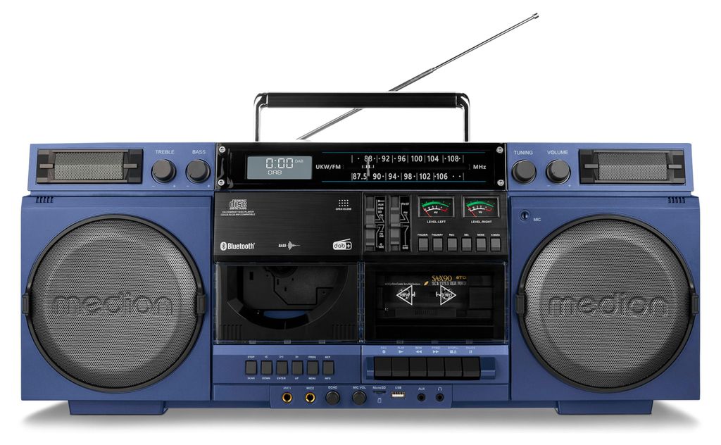 MEDION P66538 Kassettenrecorder (Retro Ghettoblaster mit Produktbild 