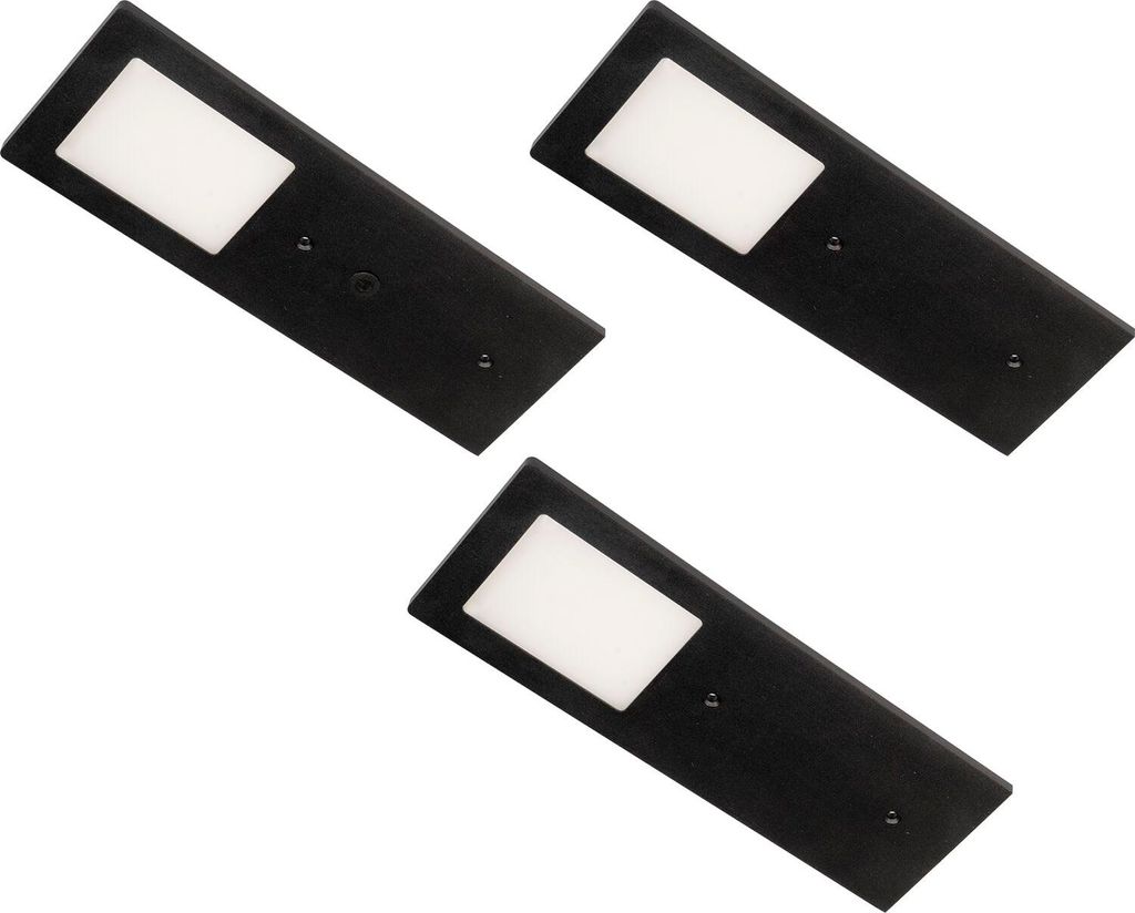 Led Schrank Beleuchtung Planar - ideal als Möbelleuchte verwendbar - Led Vitrinenbeleuchtung 4000K neutralweiß, 24V - 3er-Set inklusive Netzteil,...