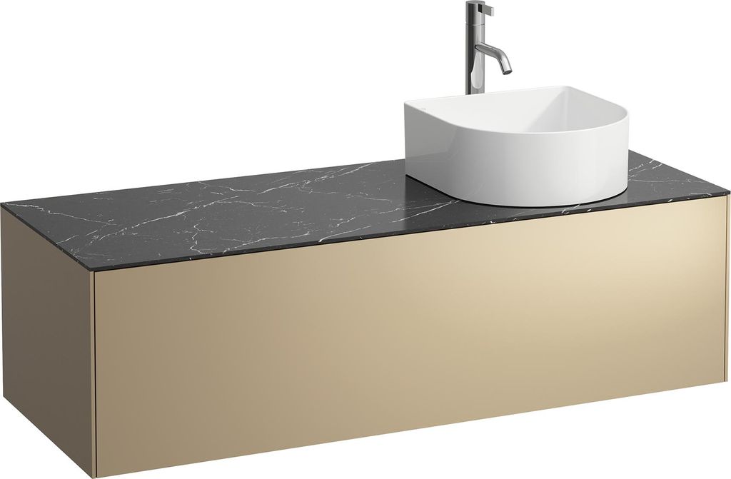 LAUFEN SONAR Schubladenelement, 1 Schublade, passend zu Waschtisch-Schalen 812340, 812341, 812342, 812343, Ausschnitt rechts für den Waschtisch un...
