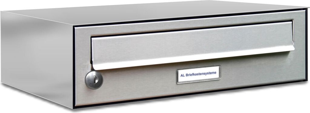 1er Edelstahl Briefkasten Anlage 1 Fach Wandbriefkasten Postkasten