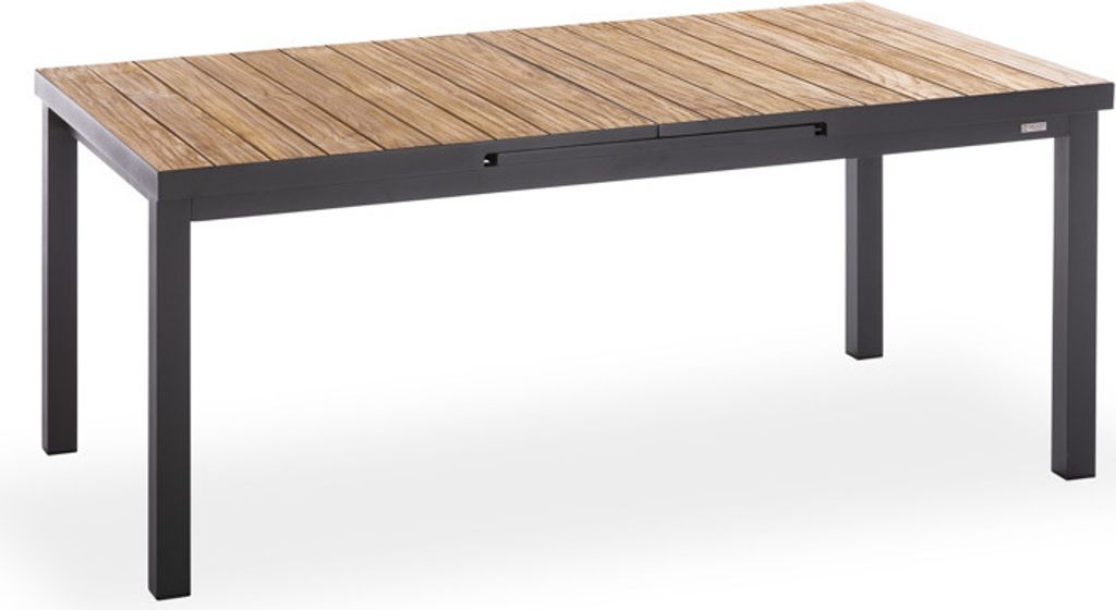 Niehoff Nantes Ausziehtisch Aluminium/Teak 180/240x100 cm