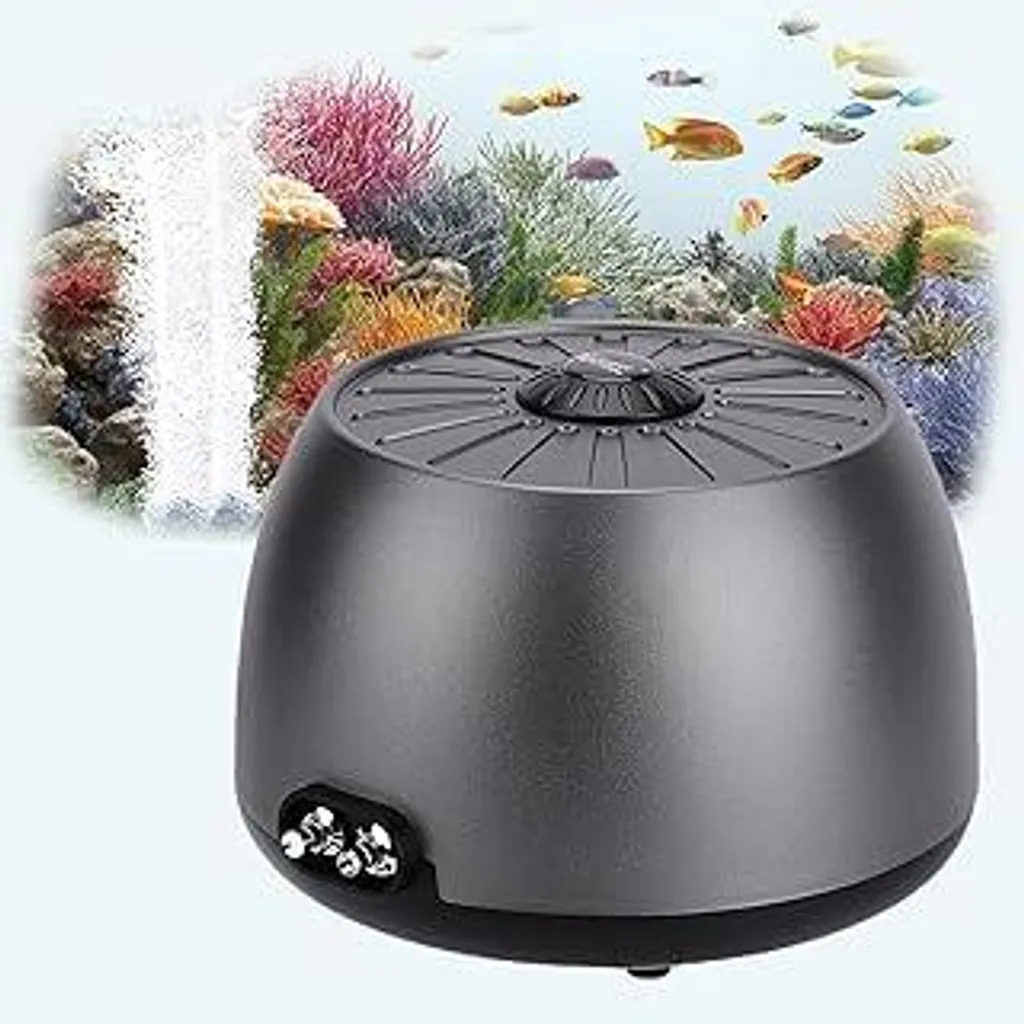 Pompa Ossigeno hygger Ultra Silenziosa <35dB per Acquari 5W/8W