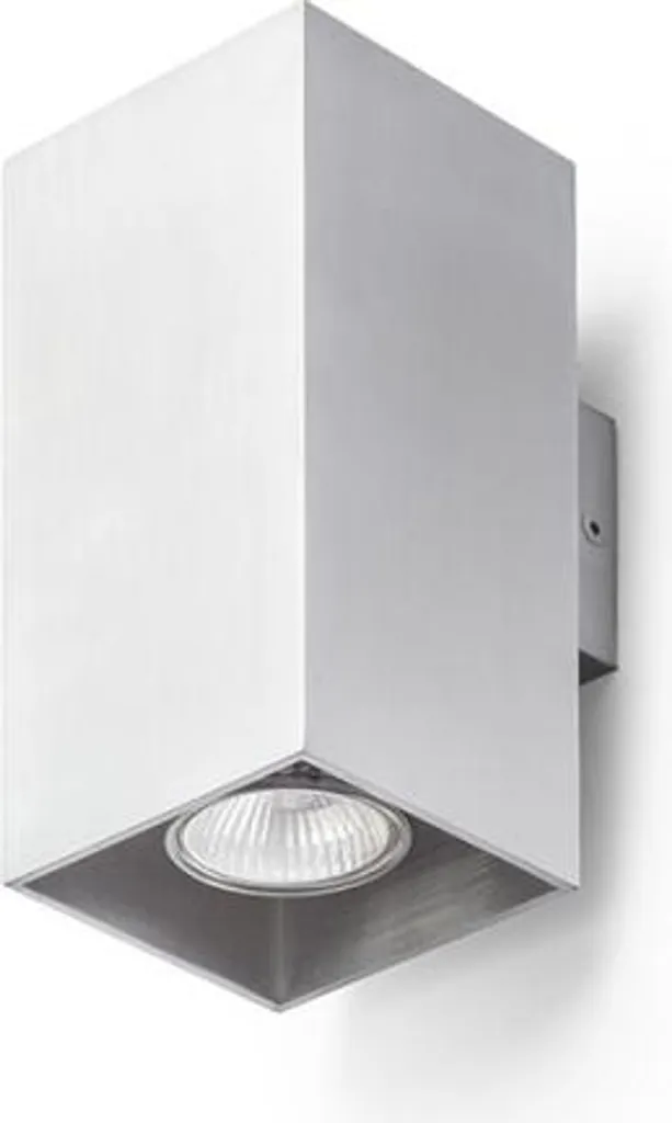 AGATE II lampada da parete in alluminio spazzolato 230V GU10 2x35W