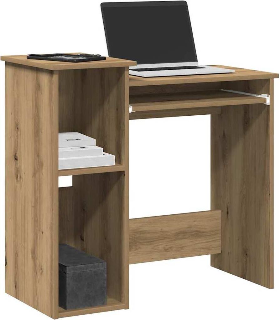 "WINTER SALE"Schreibtisch - elegantes Design - Computertisch/Bürotisch - mit Regal Artisan-Eiche 84x40x78cm Holzwerkstoff Promotion634377 - Schrei...
