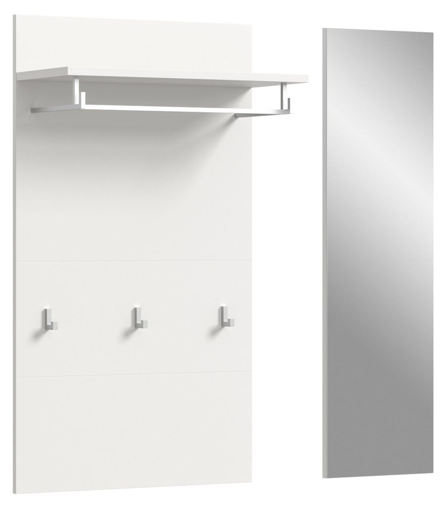 Jam Garderobenmöbel Set 2 Teile weiß.