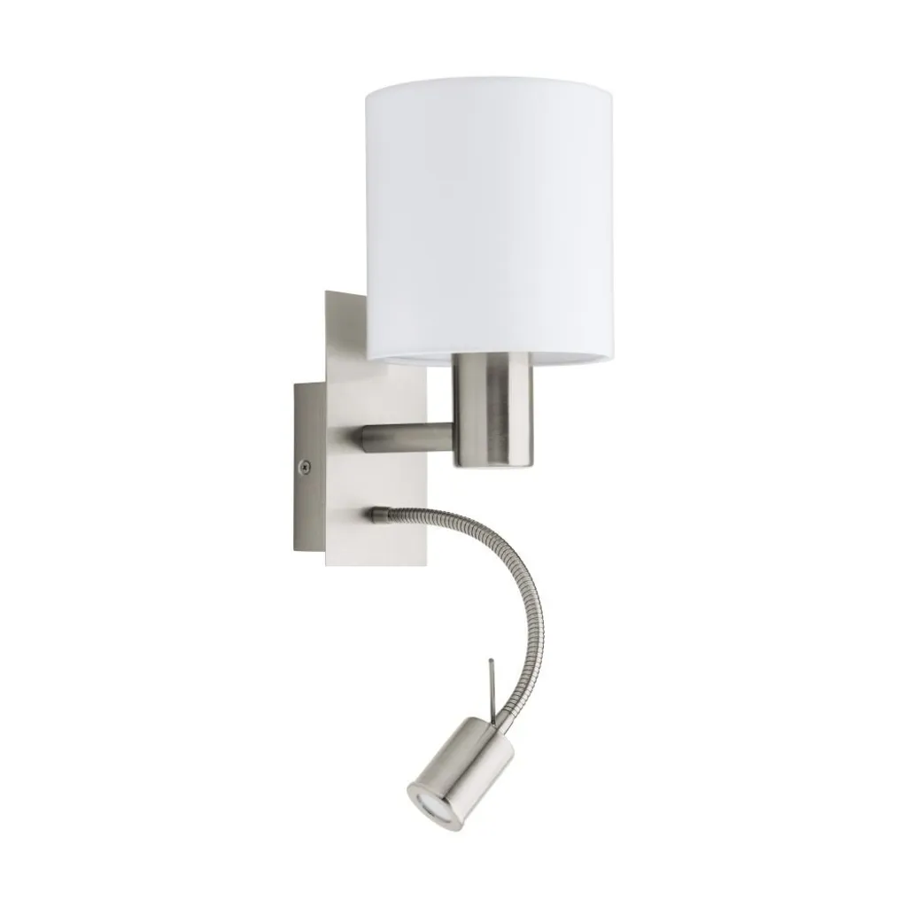 Eglo 96477 PASTERI: Applique LED Camera da Letto con Luce Lettura