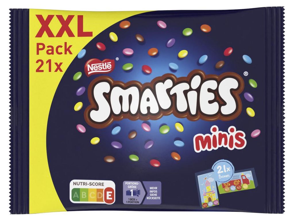 Smarties Mini Schokolinsen mit buntem Zuckerüberzug XXL Produktbild 