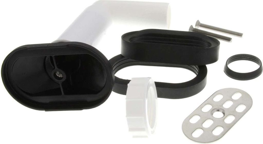 BLANCO 120287 Überlaufset Tropfteil oval AL, schwarz / Produktbild 
