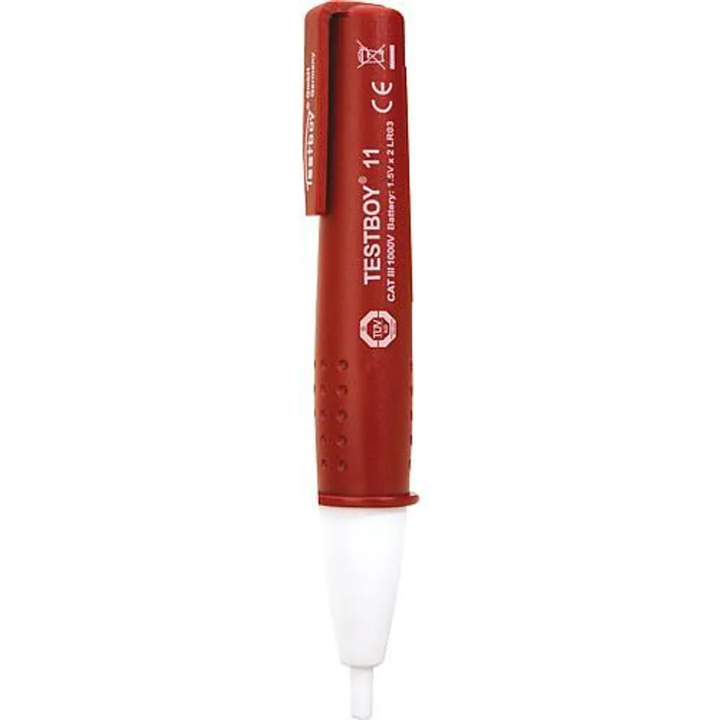 Testeur de Tension 110V-1000V Testboy 11 avec Alerte LED et Clip de Poche