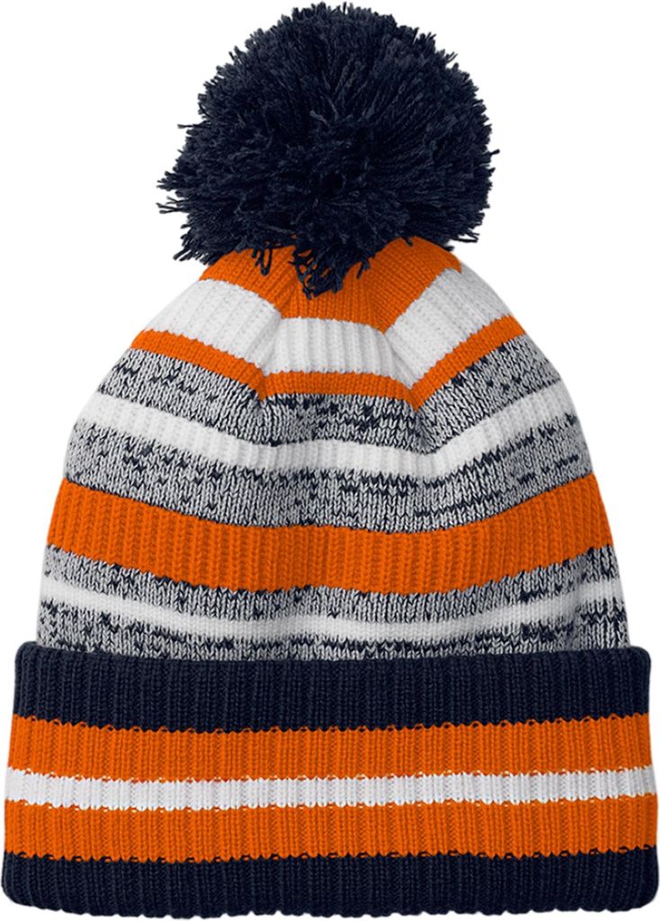 Beechfield - "Multi-Sport Fan" Mütze für Herren/Damen Uni BC6942 (Einheitsgröße) (Dunkelblau/Orange/Weiß)