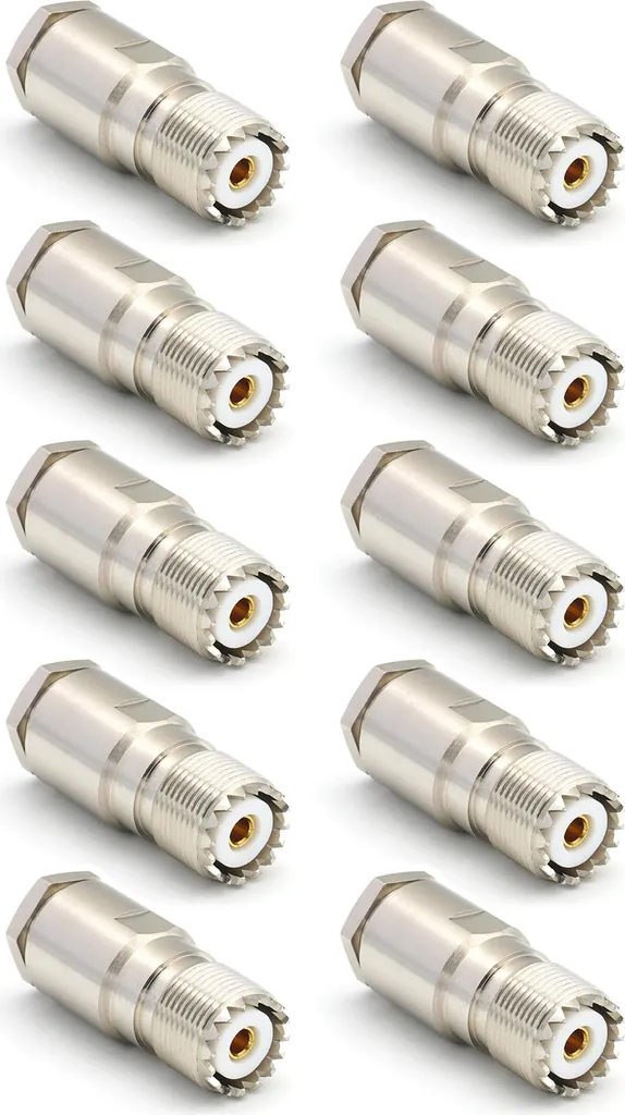 Prise SO239 UHF pour Câble Coaxial LMR400 et Belden 9913, Pack de 10