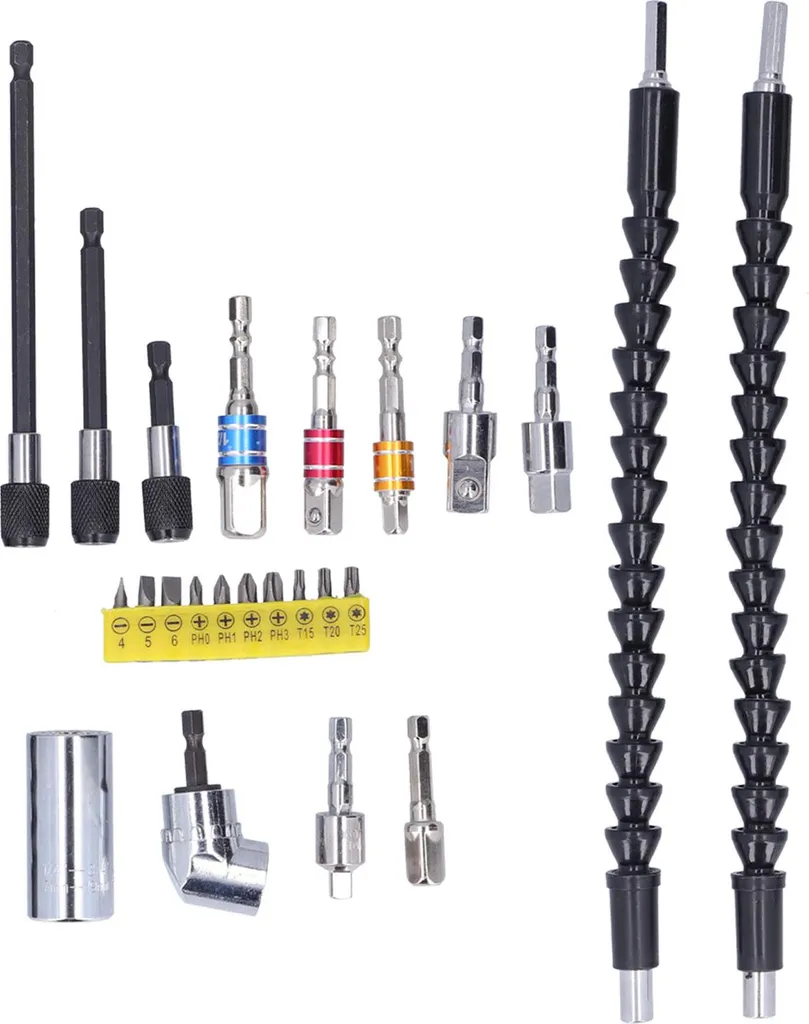 Rallonge Pliable Flexible Inox 90 Degrés, Pour Perceuse Visseuse