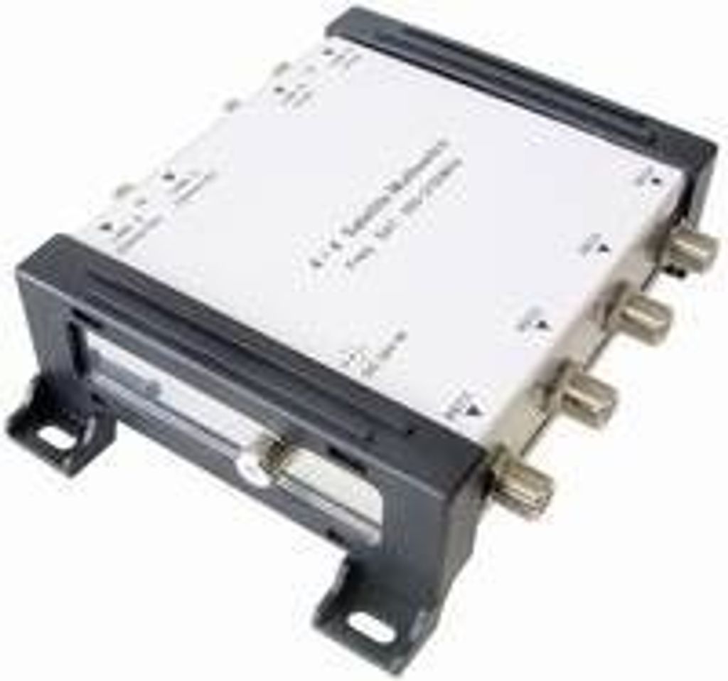 Transmedia FMULTI11L - Satellitenumschalter (mit Verstärkern, Stromversorgung über RCA-Anschlüsse, Abstand von der Wand: 30 cm) (importiert)