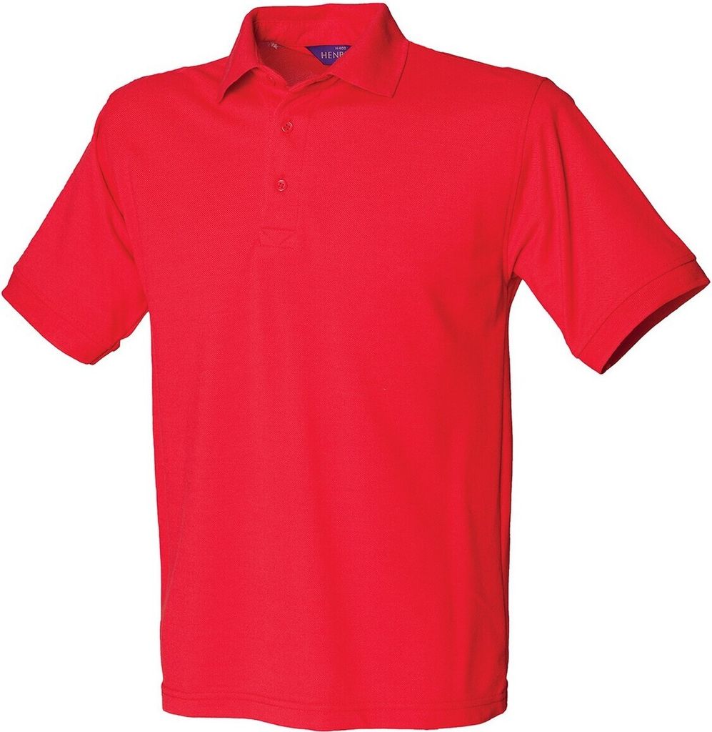 Henbury - Poloshirt Schwere Qualität für Herren PC6086 (XL) (Rot)