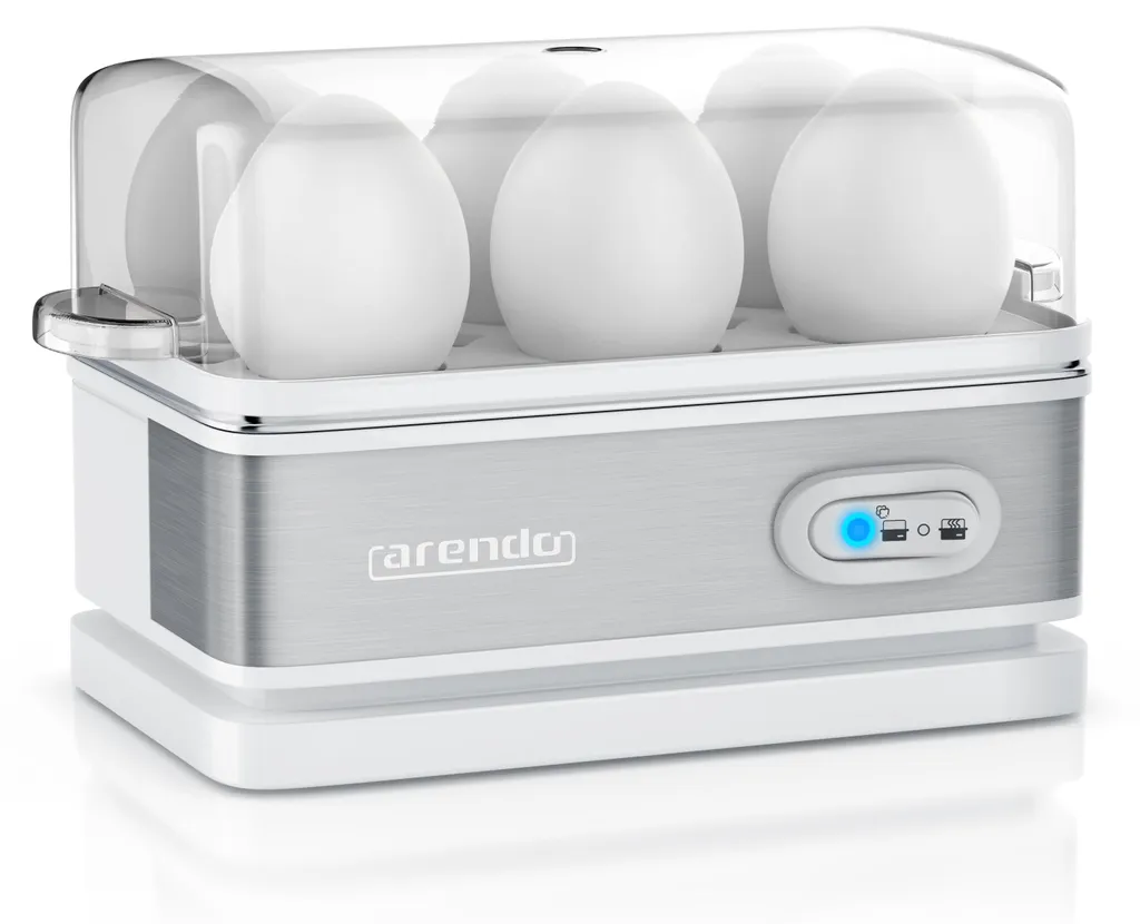 Cuit-oeuf en Acier Inoxydable 400W avec Fonction Maintien au Chaud Arendo