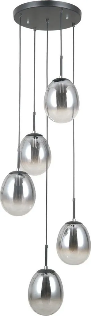 Lampada Italux Meolo PND-40825-5-BK: L'Eleganza del Nero Moderno
