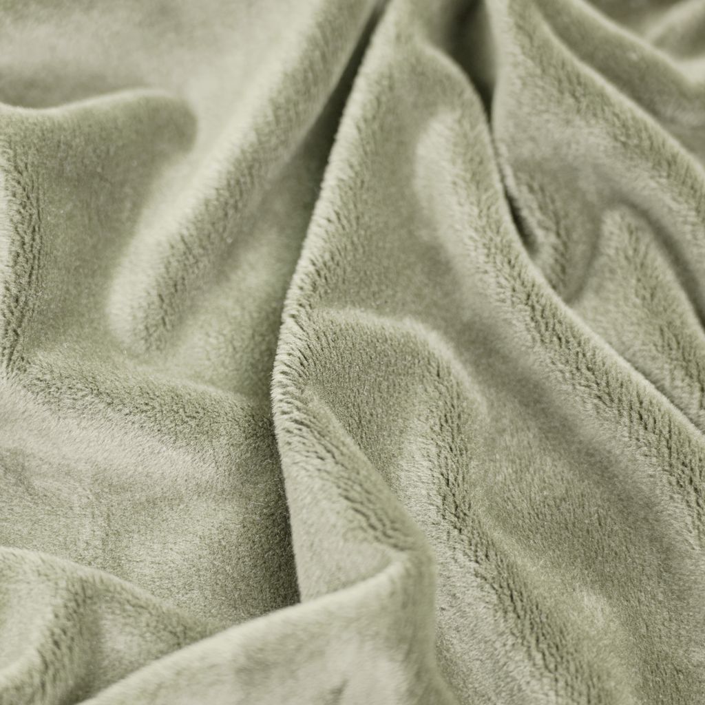 Minky glatt Premium beige-oliv (Tidal Foam)