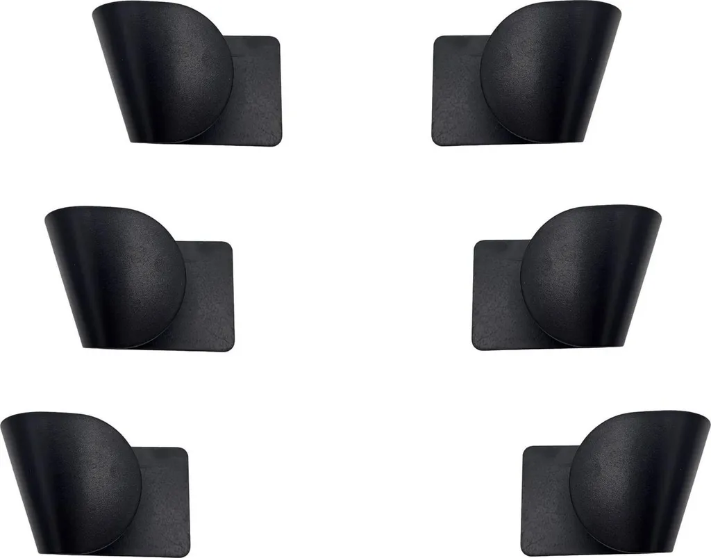 Lot de 12 Porte-couvercles de Casseroles Noir - Organisateur Mural Pro