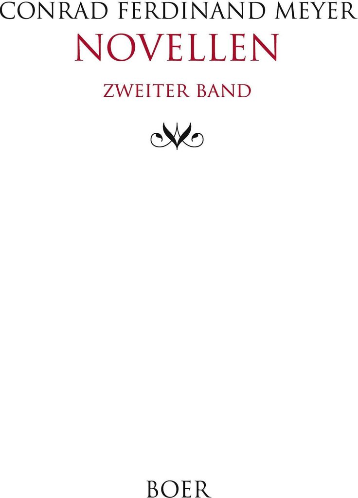Novellen, Zweiter Band