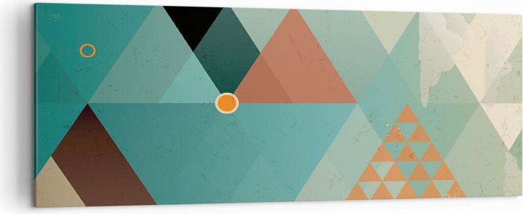 Bild auf Leinwand - Leinwandbild - Abstraktion modern - 140x50cm - Wand Bild - Wanddeko - Leinwanddruck - Bilder - Kunstdruck - Wanddekoration - Le...