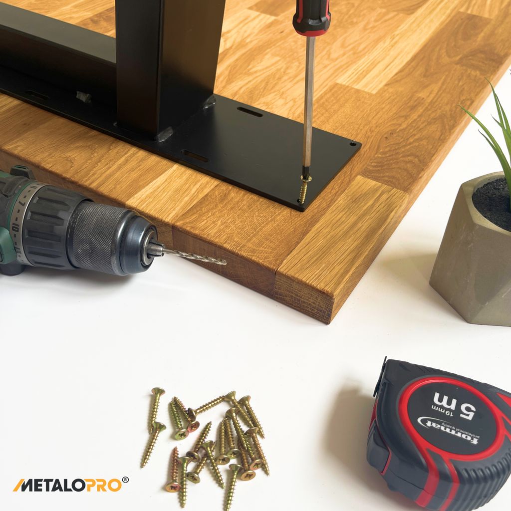MetaloPro 2 Stück Tischbeine-Metall Schwarz 72cm I Produktbild 5