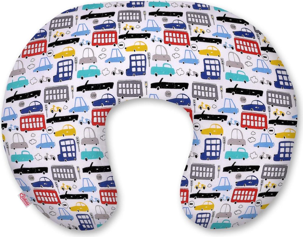 Abnehmbares Sitzsack-Stillkissen - bunte Autos
