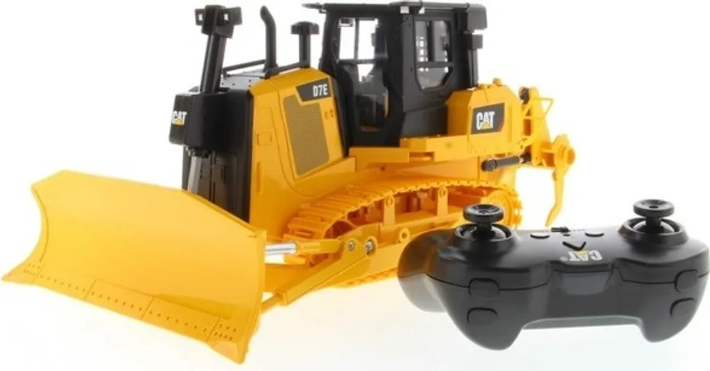 Bulldozer RC CAT D7E Carrera avec Lame Mobile et Sons Réalistes 1:24 - 24