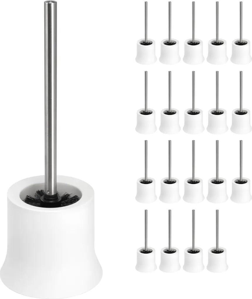Brosse à WC plastique anti-bactérienne pour éliminer le tartre blanc