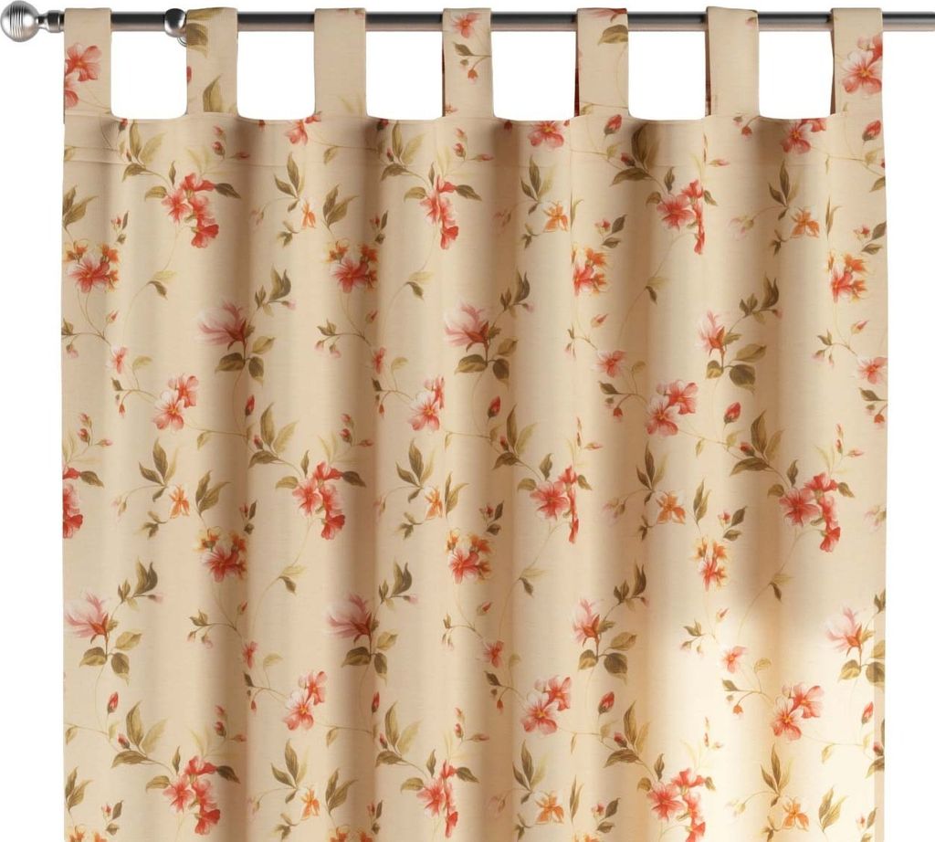 Dekoria Schlaufenschal, creme-rosa, 130 x 245 cm