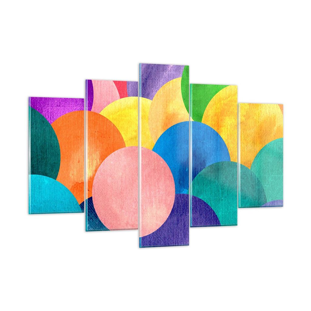 Bilder auf glas - Abstraktion modern - 150x100cm - Glasbilder - Wandbilder - Kunstdruck - zum Aufhängen bereit - Wanddekoration aus Glas - Glas Bi...