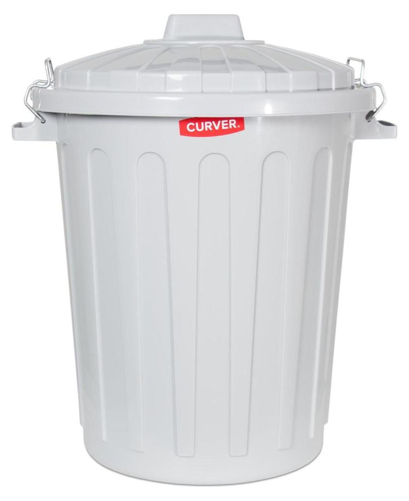 Curver Futtertonne mit Deckel hellgrau, Maße: 49 x 43 x 57 Produktbild 