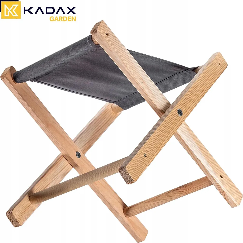 Tabouret pliant compact 40x31 cm en bois - Design peu encombrant