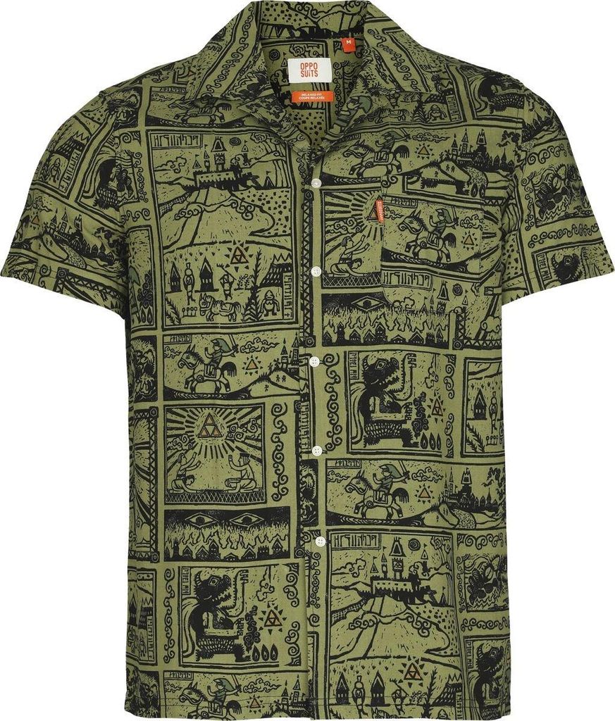 The Legend Of Zelda Kurzarmhemd Herren Map multicolor L