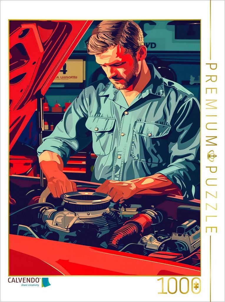 CALVENDO Puzzle Ein Motiv aus dem Kalender KFZ-Mechatroniker - Mein Traumberuf | 1000 Teile Lege-Größe 64x48cm Foto-Puzzle für glückliche Stunden