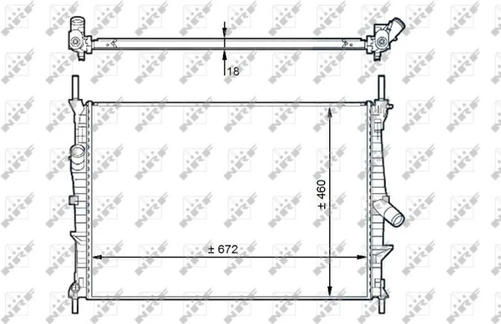 Évitez la Surchauffe avec le Radiateur Moteur NRF pour Ford Transit