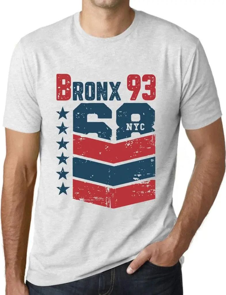 Herren Grafik T-Shirt Bronx 93 Geschenk 93. Geburtstag Jahrestag 93 Jahre Jubiläum 93 Jährige Mann Jahrgang 1931 Kurzarm Lustige Druck