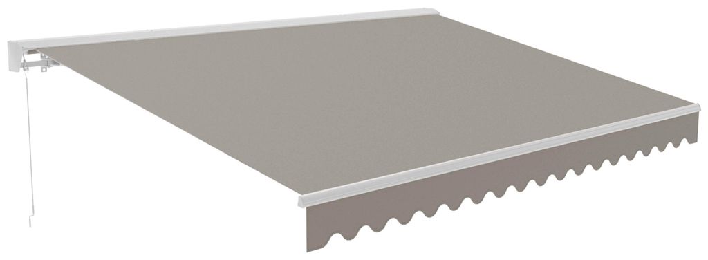 Markise 2,50 x 2 m mit Halbkasten beige - Oviala Brehat