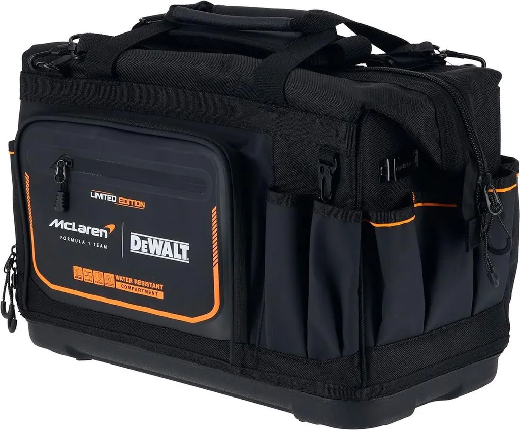 Sac à Outils Dewalt x McLaren Robuste et Étanche de Grande Capacité