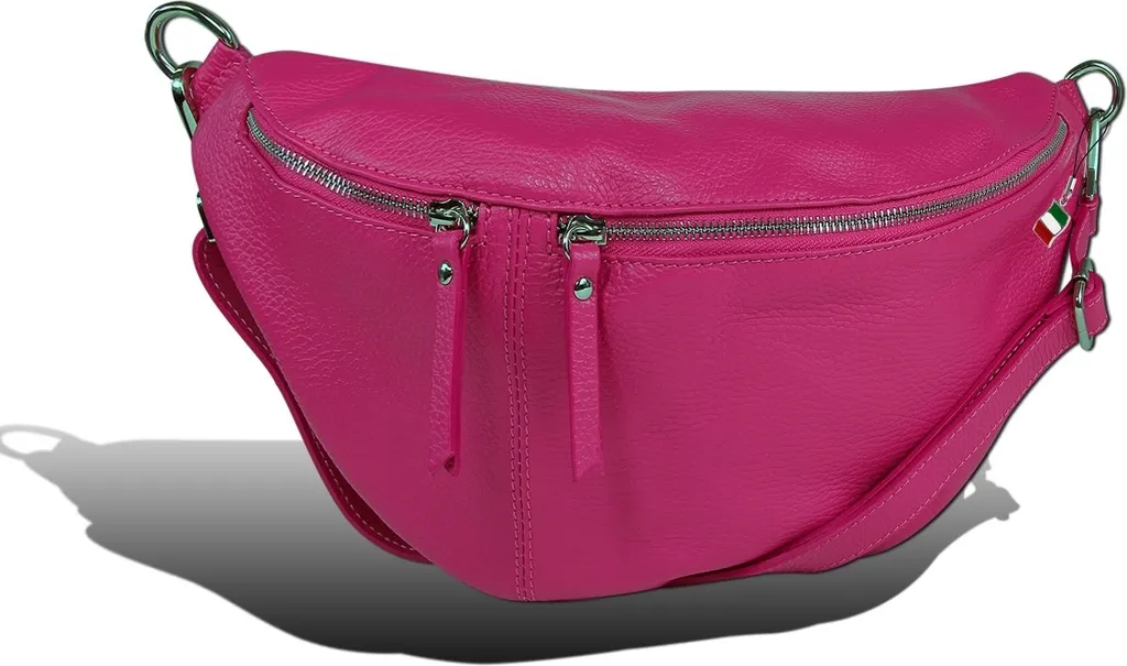 Marsupio Donna Grande Pelle Fucsia Florence - Borsa Viaggio Sicura