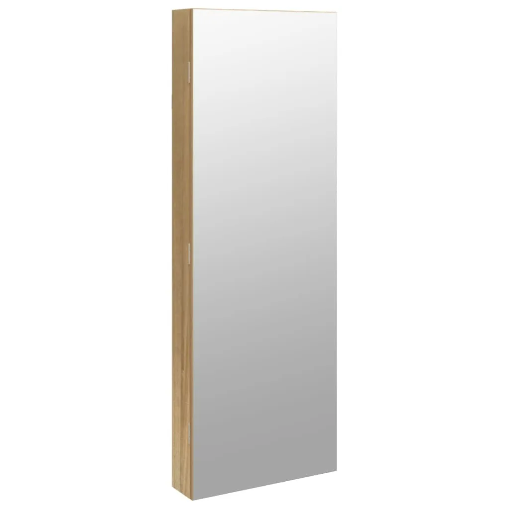vidaXL Armadio Portagioie a Specchio con Luci LED da Parete - Design Top