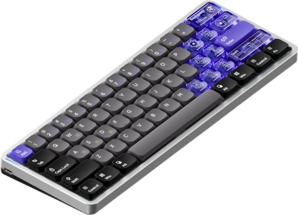 Tastiera da gioco Nuphy Air60 HE con interruttore Immagine del prodotto 