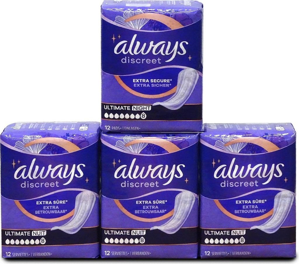 Always Discreet Ultimate Night, Inkontinenz-Pad, Frau, 48 Produktbild 