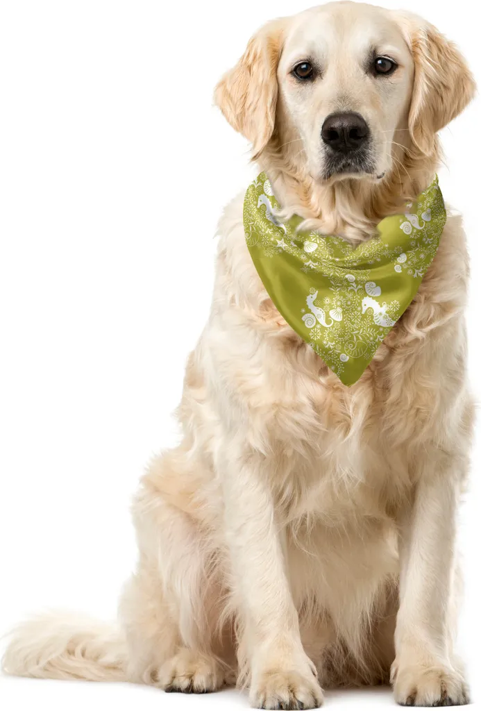 Bandana Cani ABAKUHAUS Sea Shells 55x55 cm - Accessorio Mare Premium