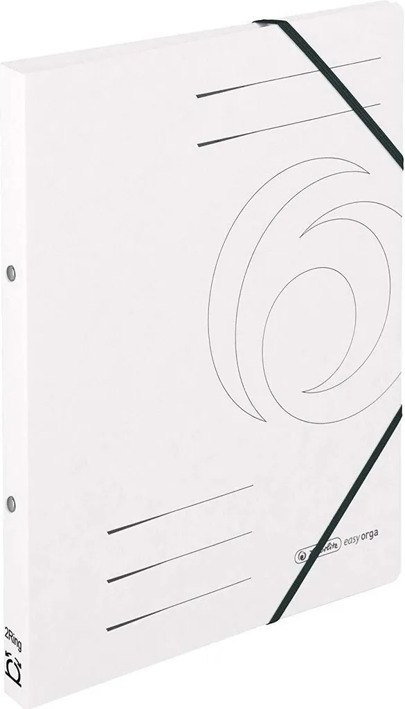 Raccoglitore Herlitz 11255429 A4 - Robusto Cartone Bianco per Fatture