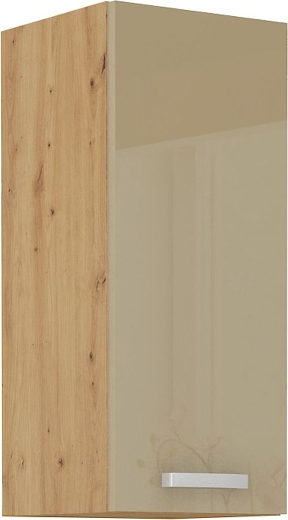 Hängeschrank 30 Eiche Artisan Cappuccino Hochglanz Küchenzeile Küchenblock Küche