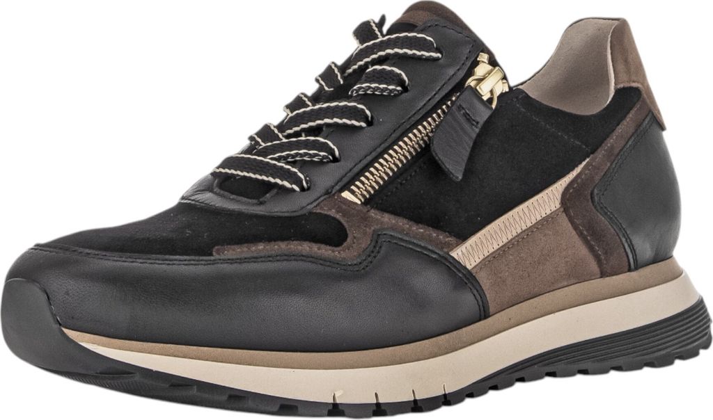 Gabor Comfort Damenschuhe sportlicher Schnürer Schwarz Freizeit, Schuhgröße:EUR 38.5 | UK 5.5