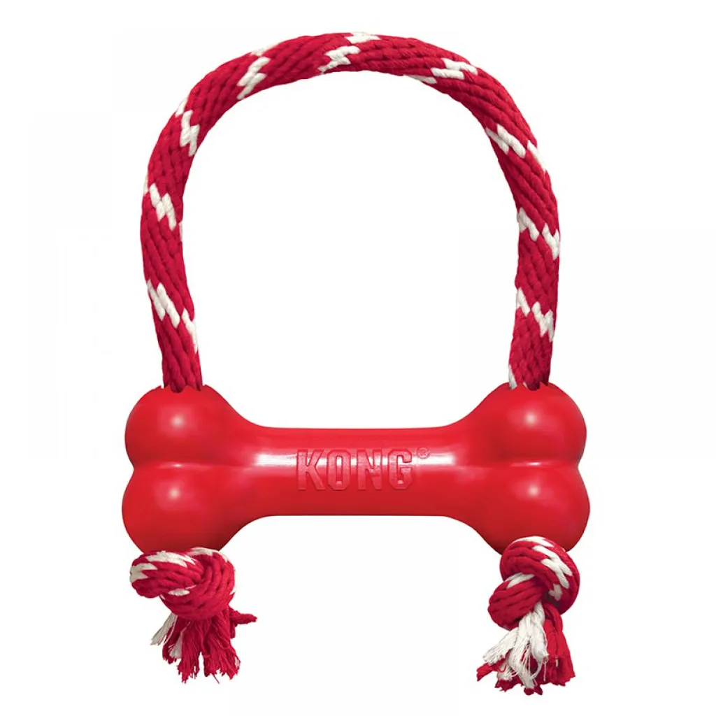 Osso KONG Goodie Bone con Corda M - L'Originale Indistruttibile*
